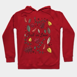 Autumn leaves pattern - Fall in Love Hoodie